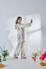 Ethereal Bloom Linen Co-ord Set