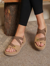 Casual Backstrap Round Toe Heels