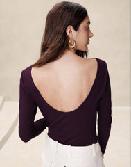 Purple regular top