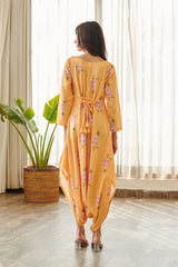 Jasmine Yellow Dhoti Jumpsuit