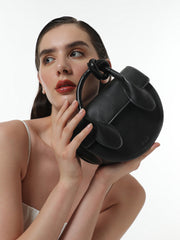 حقيبة يد نسائية بعقدة معلقة - أونيكس أسود