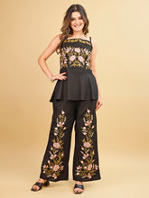 Black color rayon with mul