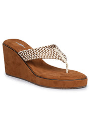 Fashion Open Back Sandal 3 inches Wedge Heels