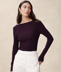 Purple regular top