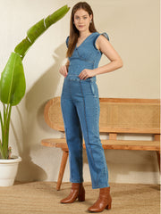 Women's Denim Co-Ord Set of Top & Trousers