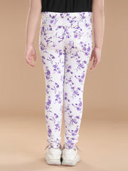 Girls Cotton Floral Printed Jegging