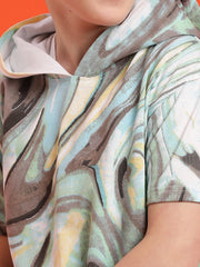 Boys Cotton Hooded T-shirt