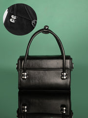 حقيبة يد صغيرة من ذا أورب للنساء - أسود داكن