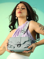 حقيبة نسائية متعددة الاستخدامات - أزرق سماوي