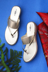 Casual Fashion Sandals 2 Inches Wedge Open Back Round Toe Heels