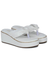 صندل أنيق وعصري بكعب إسفيني 2.5 بوصة، مفتوح من الخلف، مقدمة دائرية