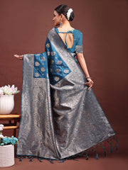 Banarasi Silk Saree with Zari Weaving - A Timeless Tale of Elegance