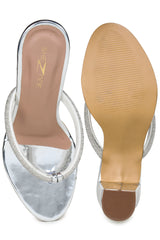 Women Casual Fashion Open Back Sandals - 2.5 inches Block Heels