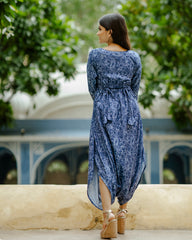Twilight Bue Dhoti Jumpsuit