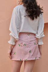 Pink Sand Mini Knotted Skirt