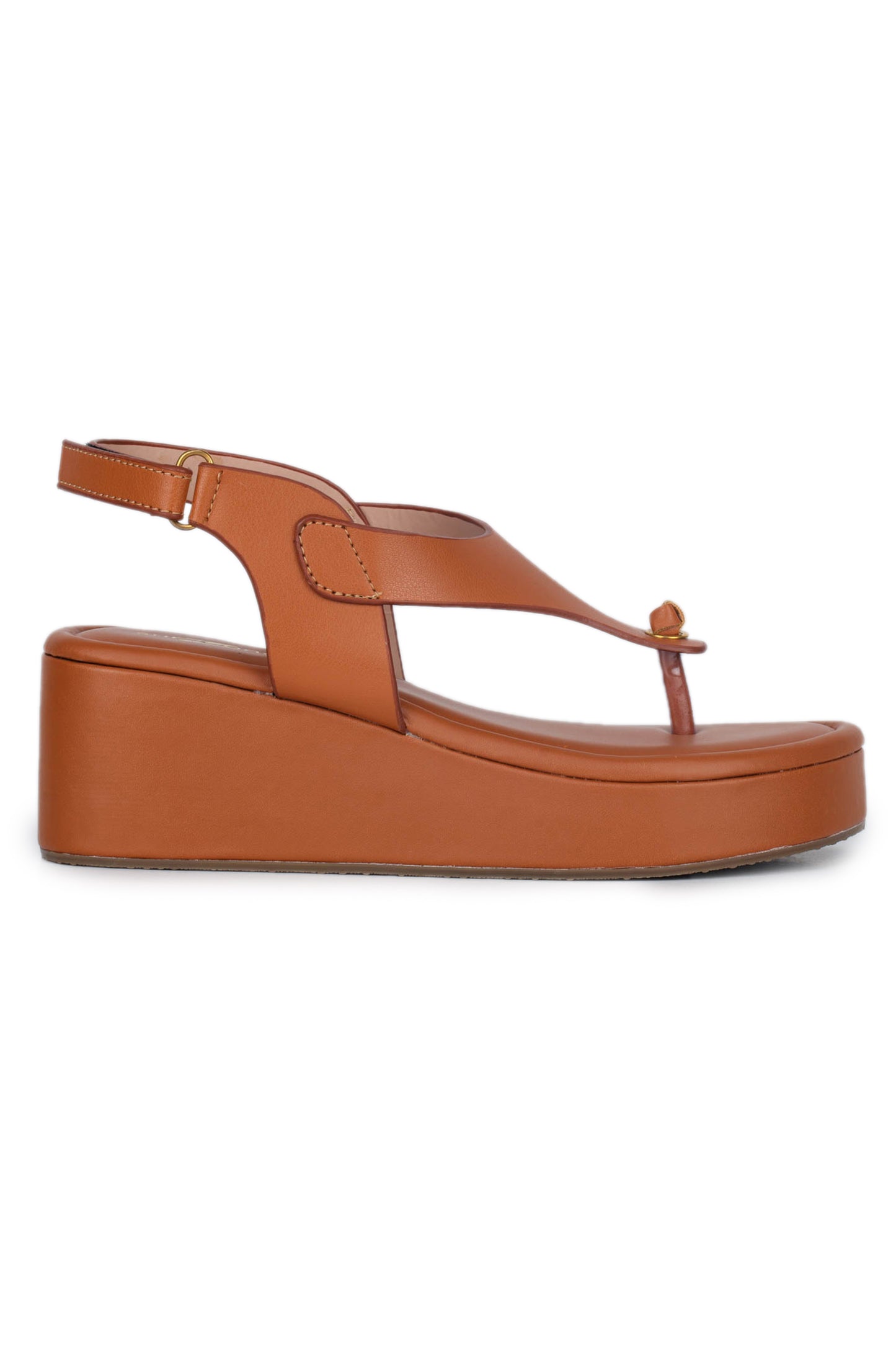 Casual Fashion Sandals 2.5 Inches Wedge Ankle Loop Round Toe Heels