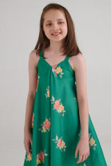 Jade Green Palazzo Jumpsuit Kids