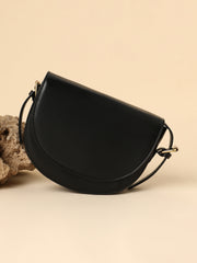 Women's Urban Curve Sling Bag - Midnight Black