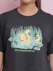 Girls Cotton Crop Top