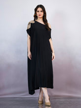 Women Embellished One Shoulder Maxi Dress