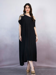 Women Embellished One Shoulder Maxi Dress