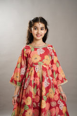 Girls Pink with Embroidered Ready to Wear Lehenga & Choli with Dupatta