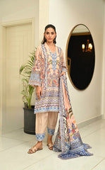 طقم من قماش الموسلين المطبوع