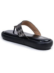 أحذية مسطحة مفتوحة من الأمام سهلة الارتداء، مناسبة للإطلالات الكاجوال