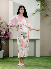Women Floral Printed Crepe Midi Dress