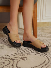 Casual Open Back Round Toe Heels