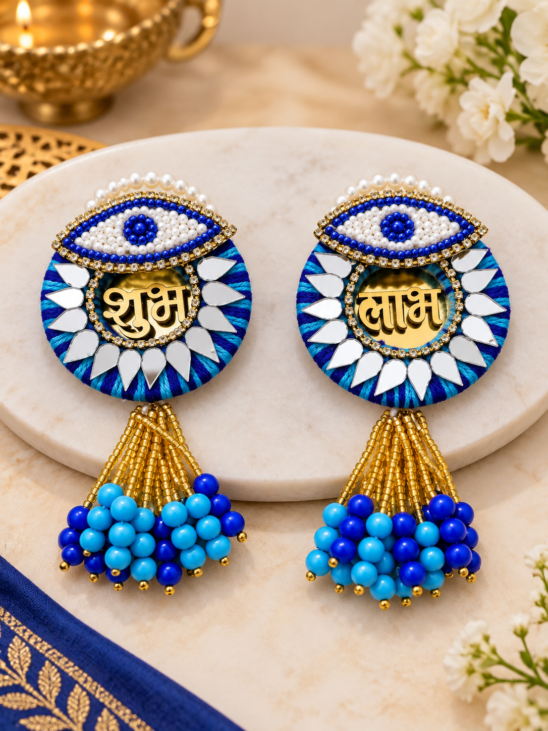 Decorative Subh Labh For Home, Office, Diwali Decoration Traditional Indian Style