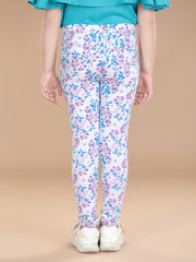 Girls Cotton Floral Printed Jegging