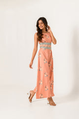 Scarlet Orange Embellished Jumpsuit