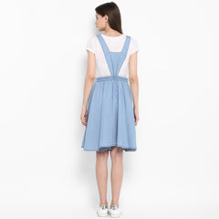 Women's Denim Dungaree Skirt Dress (without inner)