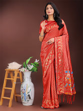 Banarasi Silk Saree with Zari and Colorful Pallu - Perfect for Bridal, Wedding & Festive Glamour