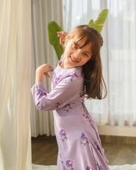 Very Peri Lilac Dhoti Jumpsuit Kids