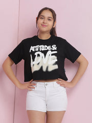 Girls Cotton Crop Top