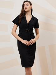 Scuba Formal Sheath Dress