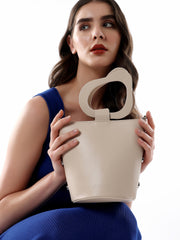 حقيبة دلو فلورا بوت للنساء - لون بيج سولت بوكس