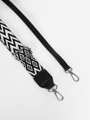 حقيبة نسائية ذات مشبك معلق - أسود داكن