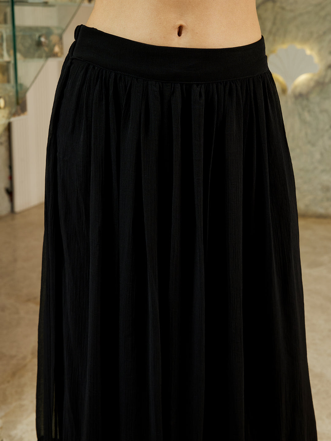 Women Embellished Top & Skirt Co-Ord Set