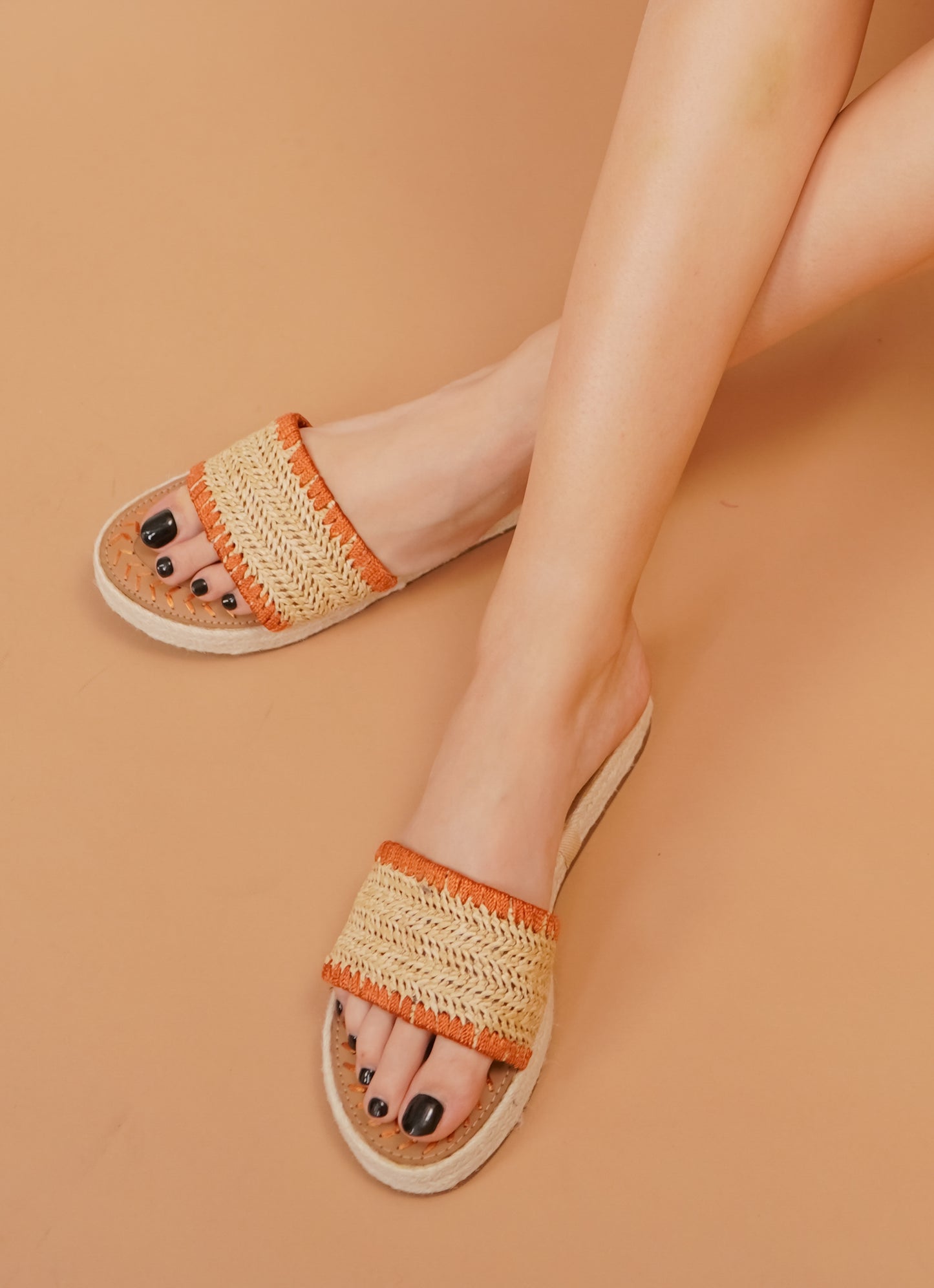 Casual Fashion Slip-On Open Toe Flats
