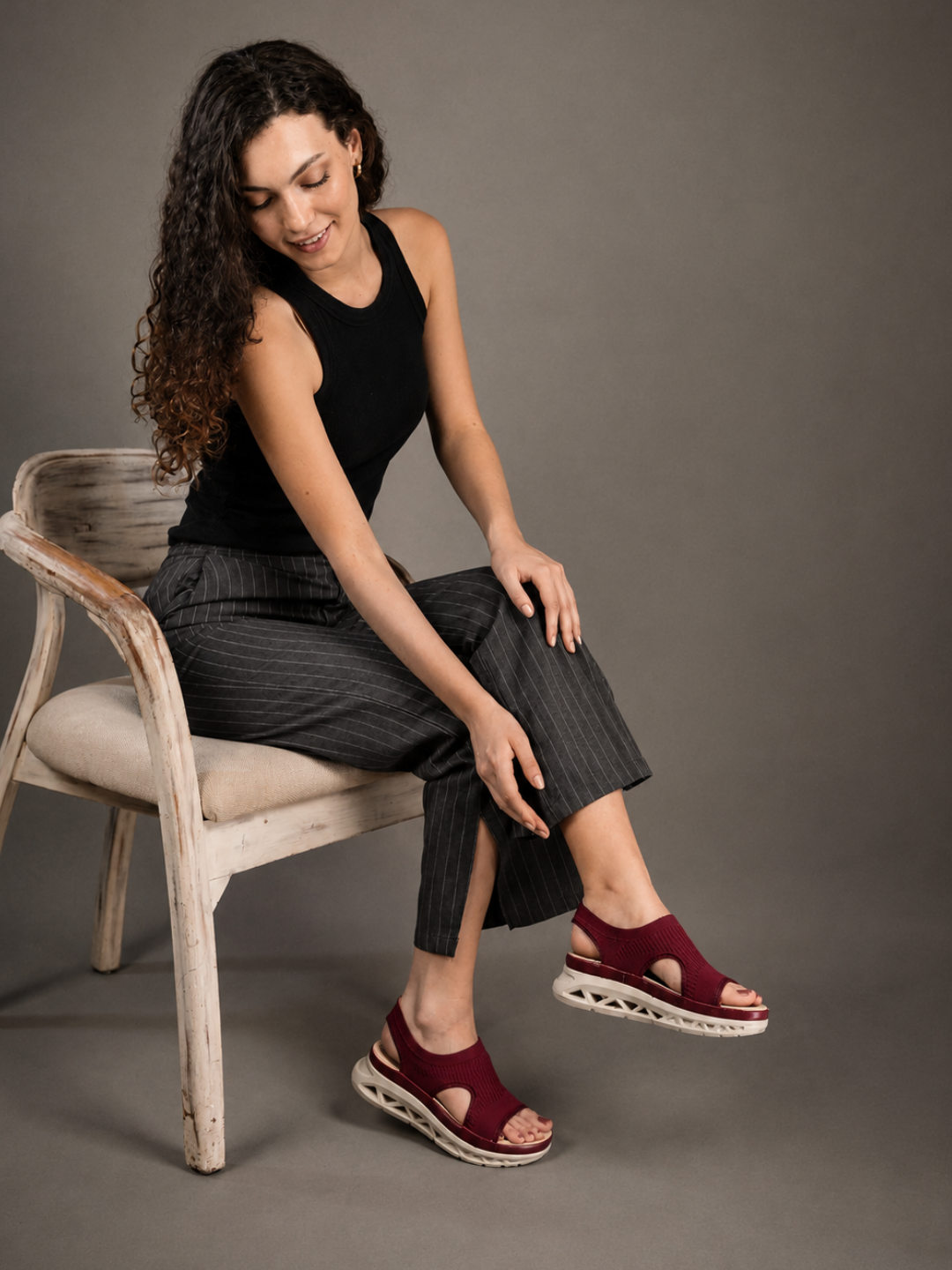 Casual Fashion Backstrap Platform Sandals 1 inch Heels