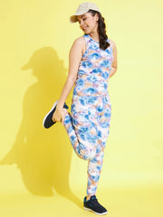 Girls Printed Racer Back Active Wear Set