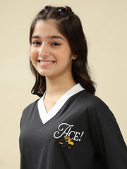 Girls Cotton Crop Top