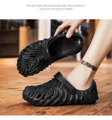 Extra Soft Men's Casual Sports Clogs/Sandals with Adjustable Back Strap for Adult | Comfortable & Lightweight