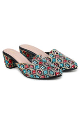 Women Casual Fashion Open Back Sandals - 2 inches Block Heels