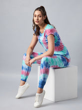 Women's Multicolored Tie & Dye Tracksuit Set