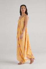 Amber Yellow Striped Palazzo Jumpsuit