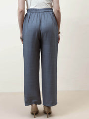 Women Relaxed Straight Leg Easy Wash Pleated Trousers